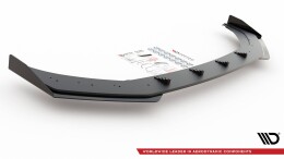 Street Pro Cup Spoilerlippe Front Ansatz passend für VW Polo GTI Mk6 SCHWARZ+ HOCHGLANZ FLAPS