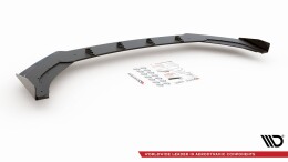 Street Pro Cup Spoilerlippe Front Ansatz passend für VW Polo GTI Mk6 SCHWARZ+ HOCHGLANZ FLAPS
