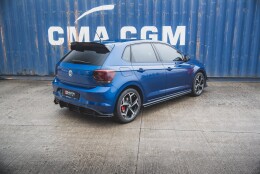 Street Pro Seitenschweller Ansatz Cup Leisten passend für VW Polo GTI Mk6 SCHWARZ