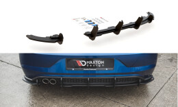 Street Pro Heck Ansatz Diffusor passend für VW Polo GTI Mk6 SCHWARZ