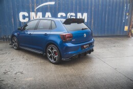 Street Pro Heck Ansatz Diffusor passend für VW Polo GTI Mk6 SCHWARZ