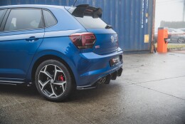 Street Pro Heck Ansatz Diffusor passend für VW Polo GTI Mk6 SCHWARZ