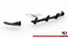 Street Pro Heck Ansatz Diffusor passend für VW Polo GTI Mk6 SCHWARZ