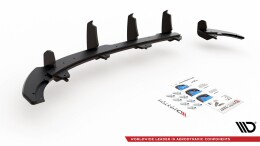 Street Pro Heck Ansatz Diffusor passend für VW Polo GTI Mk6 SCHWARZ