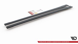 Street Pro Seitenschweller Ansatz Cup Leisten V.2 passend für Honda Civic X Type-R rot