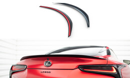 Heck Spoiler Aufsatz Abrisskante passend für Lexus LC 500 schwarz Hochglanz