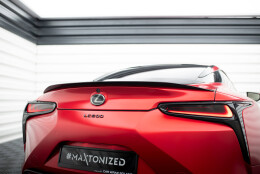 Heck Spoiler Aufsatz Abrisskante passend für Lexus LC 500 schwarz Hochglanz