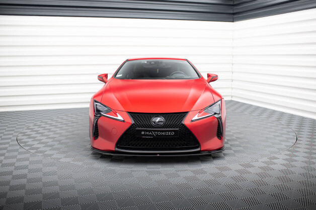 Cup Spoilerlippe Front Ansatz V.2 passend für Lexus LC 500 schwarz Hochglanz