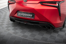 Street+ Heck Ansatz Diffusor passend für Lexus LC 500 schwarz Hochglanz