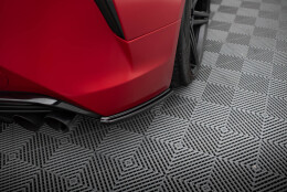 Heck Ansatz Flaps Diffusor passend für Lexus LC 500 schwarz Hochglanz