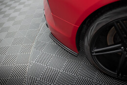 Heck Ansatz Flaps Diffusor passend für Lexus LC 500 schwarz Hochglanz