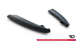 Heck Ansatz Flaps Diffusor passend für Lexus LC 500 schwarz Hochglanz
