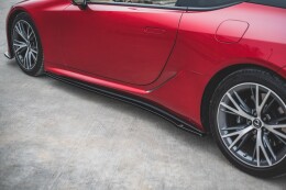 Seitenschweller Ansatz Cup Leisten für Lexus LC 500 schwarz Hochglanz