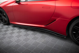 Seitenschweller Ansatz Cup Leisten passend für Lexus LC 500 schwarz Hochglanz