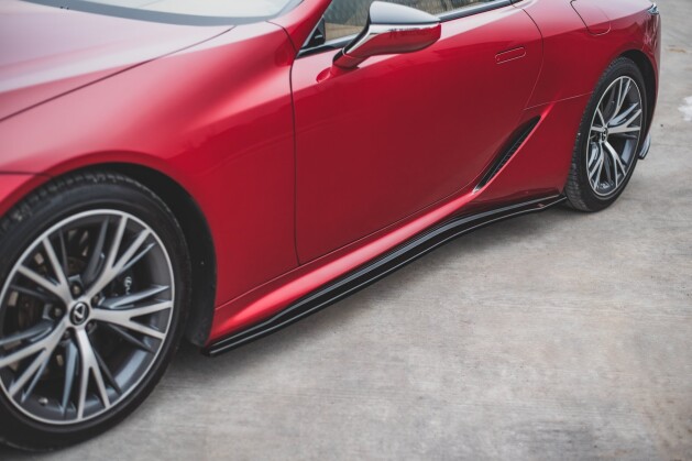 Seitenschweller Ansatz Cup Leisten für Lexus LC 500 Carbon Look