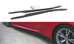 Seitenschweller Ansatz Cup Leisten für Lexus LC 500 Carbon Look