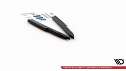 Heck Ansatz Flaps Diffusor passend für Audi A6 S-Line / S6 C8 / C8 Facelift schwarz Hochglanz