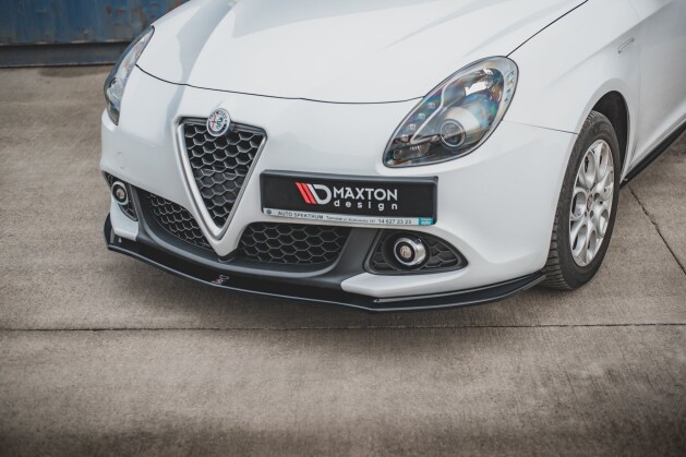 Cup Spoilerlippe Front Ansatz V.2 für Alfa Romeo Giulietta schwarz Hochglanz