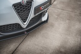 Cup Spoilerlippe Front Ansatz V.1 für Alfa Romeo Giulietta Facelift schwarz Hochglanz