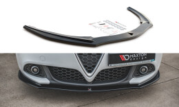 Cup Spoilerlippe Front Ansatz V.2 für Alfa Romeo Giulietta schwarz Hochglanz