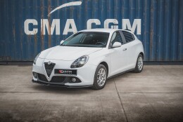 Cup Spoilerlippe Front Ansatz V.2 passend für Alfa Romeo Giulietta schwarz Hochglanz