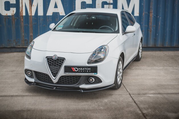 Cup Spoilerlippe Front Ansatz V.3 passend für Alfa Romeo Giulietta schwarz Hochglanz