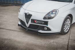 Cup Spoilerlippe Front Ansatz V.3 für Alfa Romeo Giulietta schwarz Hochglanz