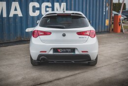 Heck Ansatz Flaps Diffusor V.1 passend für Alfa Romeo Giulietta Facelift Carbon Look