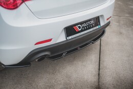 Heck Ansatz Flaps Diffusor V.1 passend für Alfa Romeo Giulietta Facelift Carbon Look