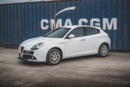 Seitenschweller Ansatz Cup Leisten V.2 passend für Alfa Romeo Giulietta schwarz Hochglanz