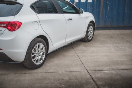 Seitenschweller Ansatz Cup Leisten V.2 passend für Alfa Romeo Giulietta schwarz Hochglanz