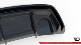 Heck Ansatz Diffusor passend für Alfa Romeo Giulietta (Einzelauspuff li.) schwarz Hochglanz