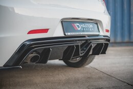 Heck Ansatz Diffusor passend für Alfa Romeo Giulietta (Einzelauspuff li.) schwarz Hochglanz