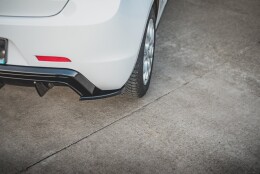 Heck Ansatz Flaps Diffusor V.3 passend für Alfa Romeo Giulietta Facelift schwarz Hochglanz