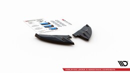 Heck Ansatz Flaps Diffusor V.3 passend für Alfa Romeo Giulietta Facelift schwarz Hochglanz
