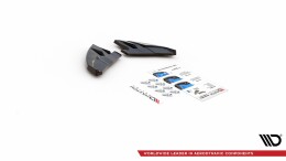Heck Ansatz Flaps Diffusor V.3 passend für Alfa Romeo Giulietta Facelift schwarz Hochglanz