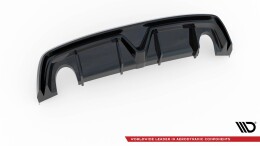 Heck Ansatz Diffusor passend für Alfa Romeo Giulietta (Einzelauspuff li. re.) schwarz Hochglanz