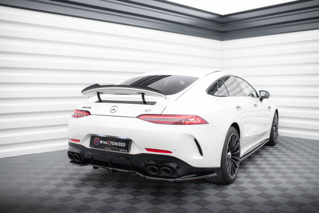 Heck Spoiler Aufsatz Abrisskante für Mercedes-AMG GT 53 / 43 V8 Paket 4 Türer-Coupe schwarz Hochglanz