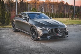 Street+ Spoilerlippe Front Ansatz V.1 passend für Mercedes-AMG GT 53 4-Door Coupe schwarz matt