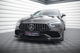 Cup Spoilerlippe Front Ansatz V.1 für Mercedes-AMG GT 53 4-türer Coupe schwarz Hochglanz