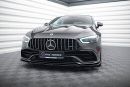 Cup Spoilerlippe Front Ansatz V.2 für Mercedes-AMG GT 53 4-Door Coupe X290 schwarz Hochglanz