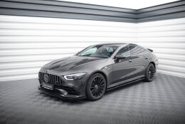 Cup Spoilerlippe Front Ansatz V.2 passend für Mercedes-AMG GT 53 4-Door Coupe schwarz Hochglanz