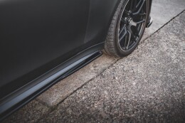 Seitenschweller Ansatz Cup Leisten für Mercedes-AMG GT 53 4-Door Coupe schwarz Hochglanz