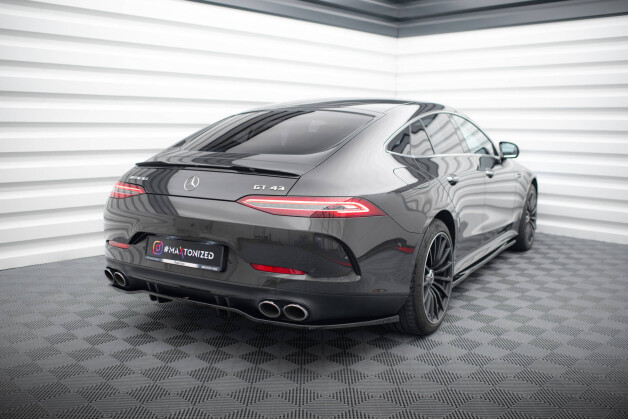 Mittlerer Cup Diffusor DTM Look Heck Ansatz für Mercedes-AMG GT 53 4-Door Coupe X290 schwarz Hochglanz