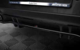 Mittlerer Cup Diffusor Heck Ansatz DTM Look passend für Mercedes-AMG 53 4 Türer Coupe schwarz Hochglanz