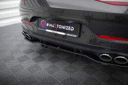 Mittlerer Cup Diffusor Heck Ansatz DTM Look passend für Mercedes-AMG 53 4 Türer Coupe schwarz Hochglanz
