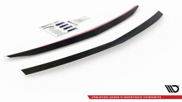 Heck Spoiler Aufsatz Abrisskante passend für Mercedes-Benz E63 AMG / AMG-Line / Standard Limousine W212 Facelift schwarz Hochglanz