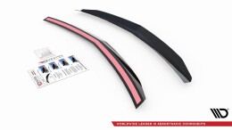 Heck Spoiler Aufsatz Abrisskante passend für Mercedes-Benz E63 AMG / AMG-Line / Standard Limousine W212 Facelift schwarz Hochglanz