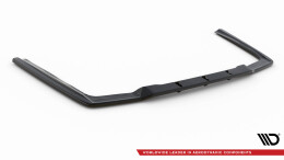 Mittlerer Cup Diffusor Heck Ansatz DTM Look passend für Mercedes-Benz E63 AMG Limousine W212 Facelift schwarz Hochglanz