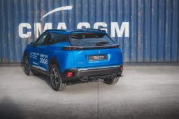Heck Spoiler Aufsatz Abrisskante passend für Peugeot 2008 Mk2 schwarz Hochglanz